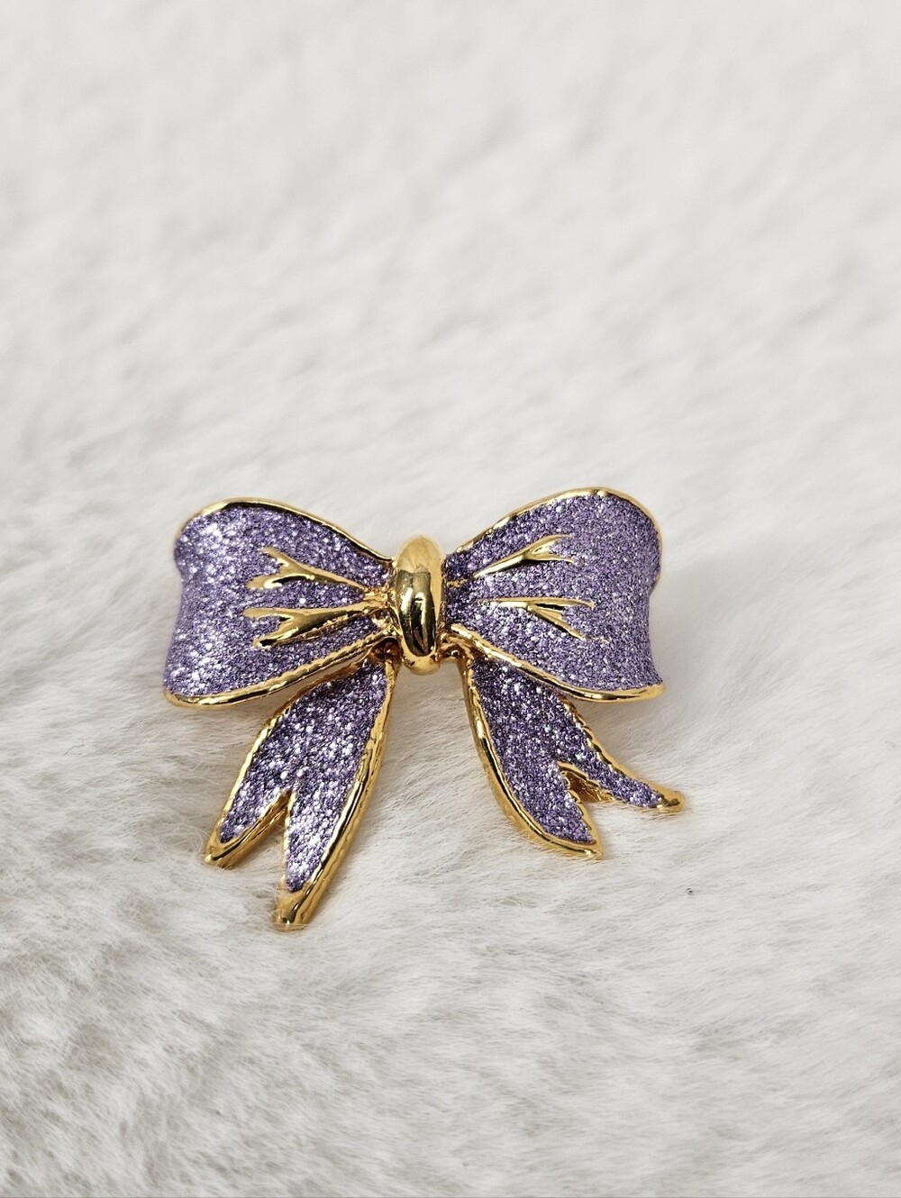 NWT Gold And Lavender Brooch